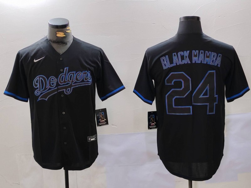 Men Los Angeles Dodgers #24 Black Mamba Black 2024 Nike MLB Jersey style 8283->los angeles dodgers->MLB Jersey